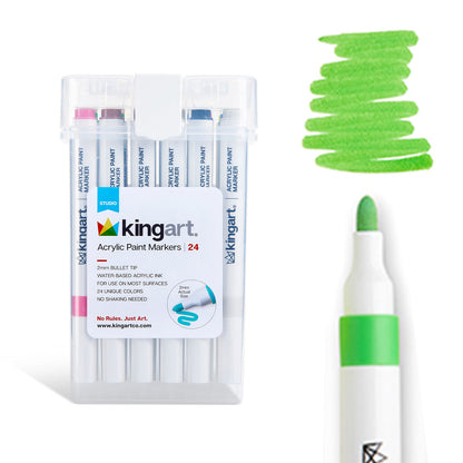 Acrylic Paint Markers - 24 Colors