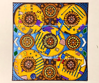 Flower Doodle Drawing
