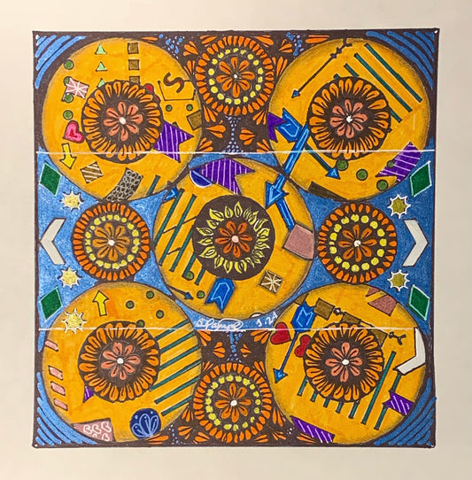 Flower Doodle Drawing