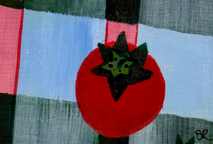 Vintage Tomato ACEO Card Mini Collectible Art