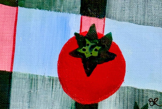 Vintage Tomato ACEO Card Mini Collectible Art
