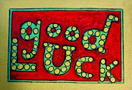 Good Luck! ACEO Card Mini Collectible Art