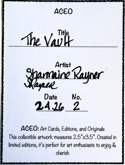 The Vault ACEO Card Mini Collectible Art