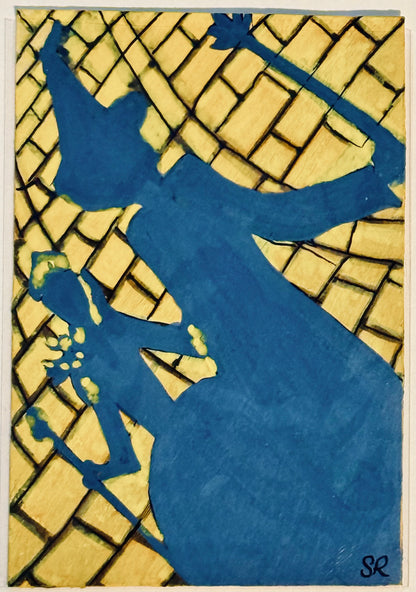 The Shadows on The Yellow Brick Road ACEO Card Mini Collectible Art