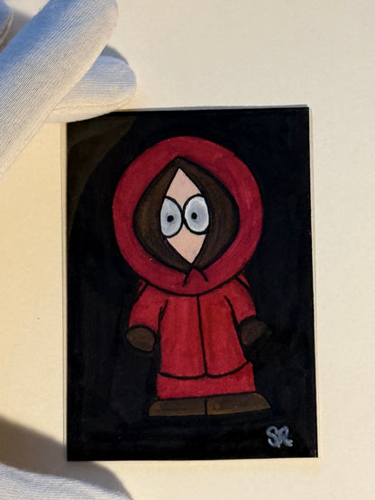 Kenny In Red (South Park) ACEO Card Mini Collectible Art