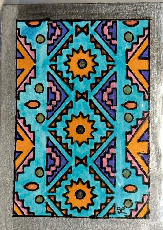Santa Fe Vibes ACEO Card Mini Collectible Art
