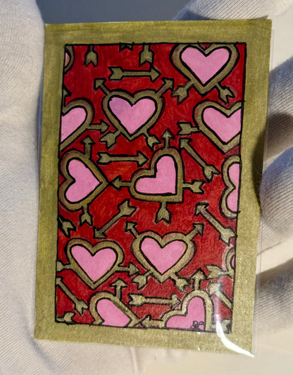 Cupid Went Overboard ACEO Card Mini Collectible Art