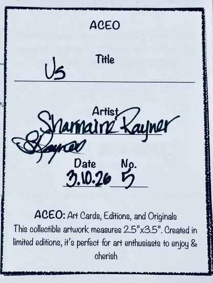 Us ACEO Card Mini Collectible Art