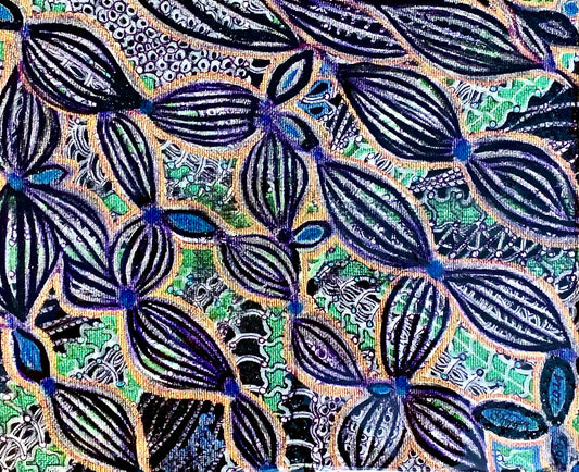 "Processing" by Sharmaine Rayner Acrylic and Resin on Canvas Wall Art