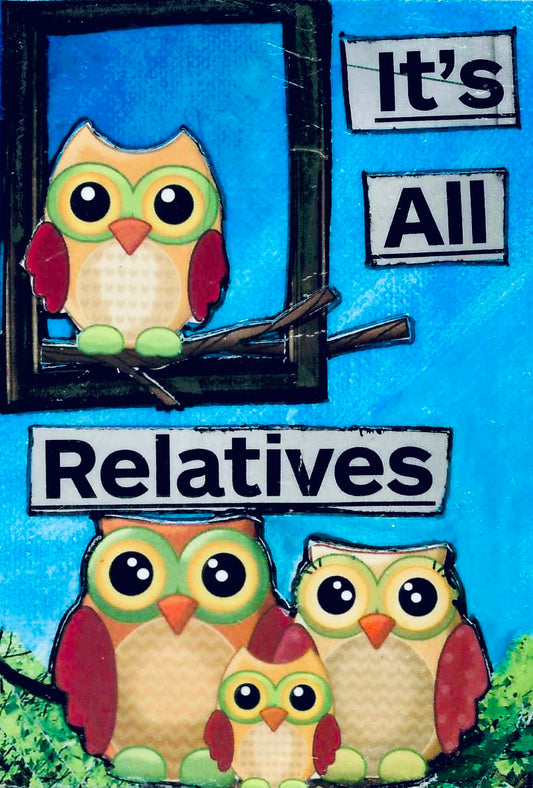 It's All Relatives ACEO Card Mini Collectible Art