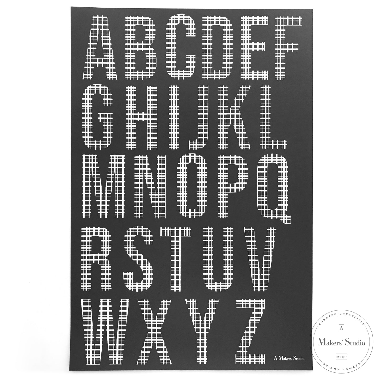 Madras Letters - Mesh Stencil - 12x18
