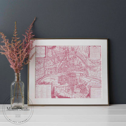 Paris Map - Mesh Stencil 18x24