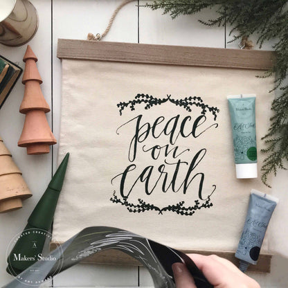 Peace on Earth - Mesh Stencil 12x18