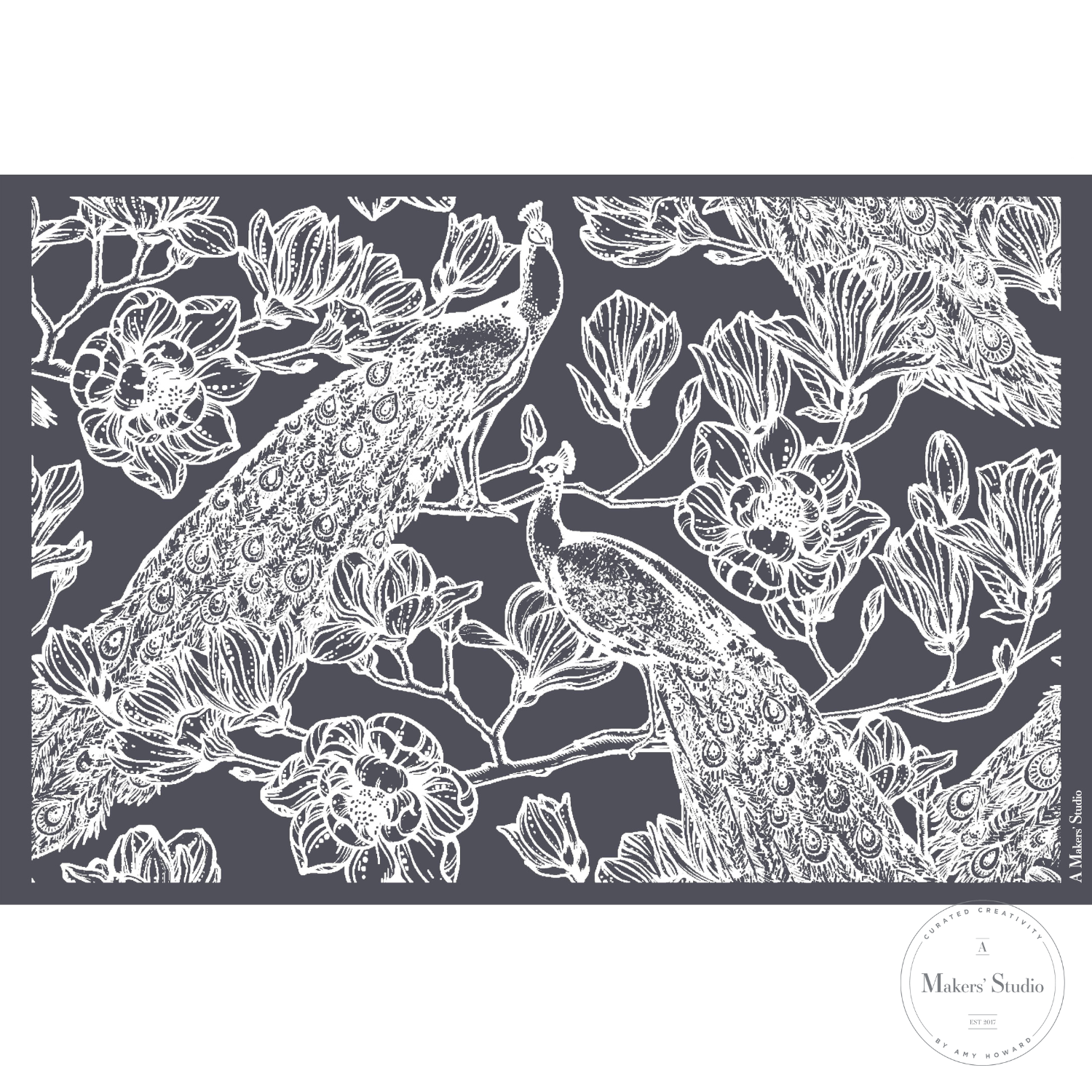 Peacock Mesh Stencil