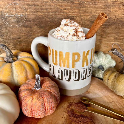 Pumpkin Flavored - Mesh Stencil 5.5x8.5