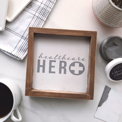 Real Heroes Wear Scrubs - Mesh Stencil 8.5x11