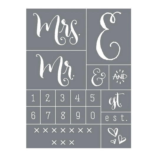 Engagement - Mesh Stencil 9x12