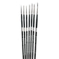 Trekell Crimson Taklon Long Handle Artist Brush - Complete Set - Liner