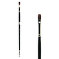 Trekell Crimson Taklon Long Handle Artist Brush- Size #8 Bright