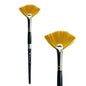 Trekell Golden Taklon Short Handle Artist Brush -  Size #6 Fan