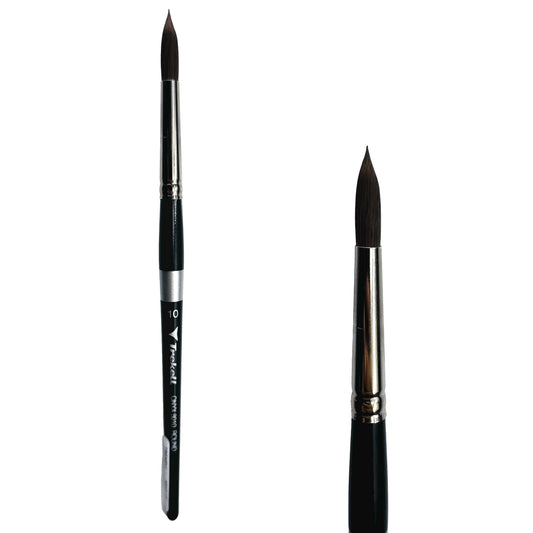 Trekell Onyx Synthetic Squirrel Short Handle Artist Brush - Size #10 Round