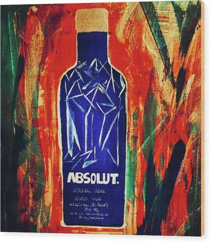 Absolut - Wood Print