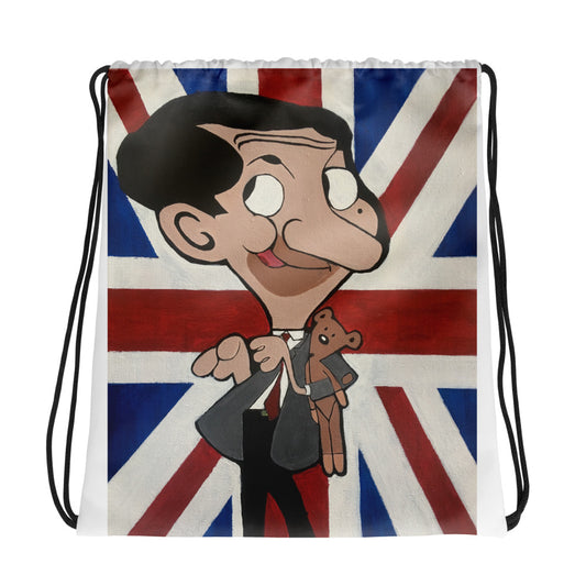 Mr. Bean Drawstring Bag