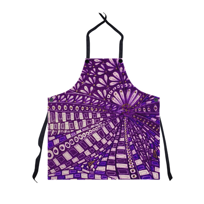 Purple Doodle Apron