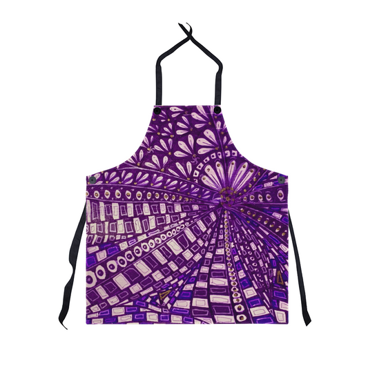 Purple Doodle Apron