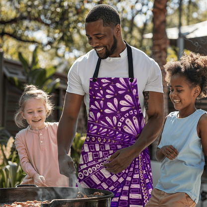 Purple Doodle Apron