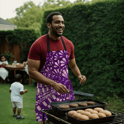 Purple Doodle Apron