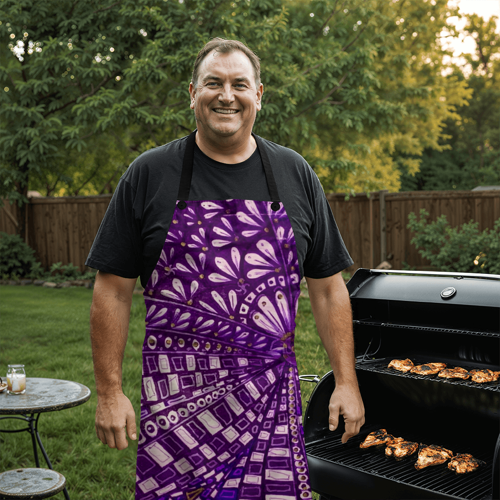 Purple Doodle Apron