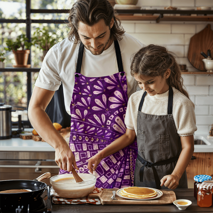 Purple Doodle Apron