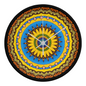 Joyful Mandala Wood Clock