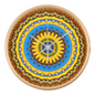 Joyful Mandala Wood Clock