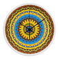Joyful Mandala Wood Clock