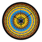Joyful Mandala Wood Clock