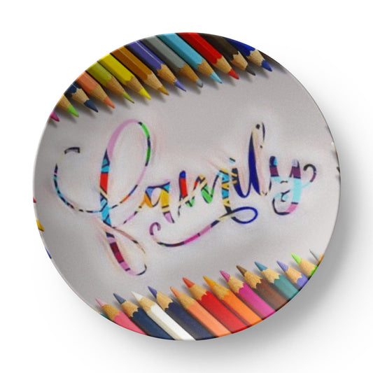 Colorful Family 10" Plate