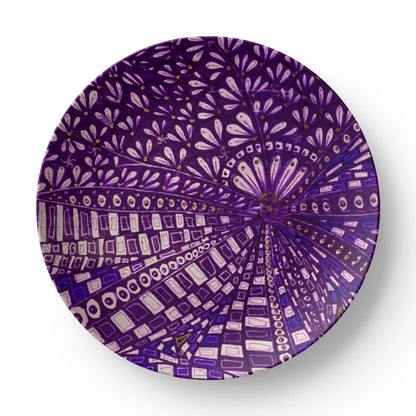 Purple Doodle 10" Plate