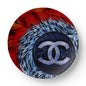 Chanel Feathers 10" Plate