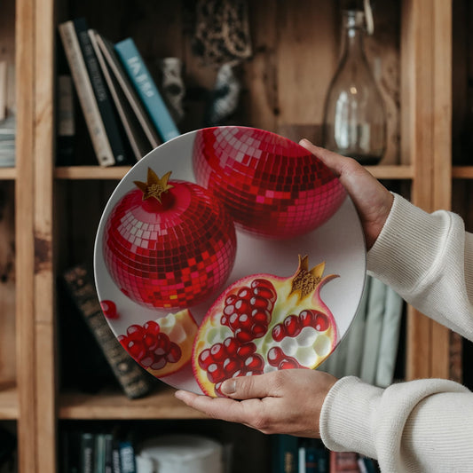 Disco Pomegranate 10" Plate