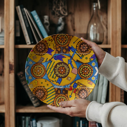 Flower Doodle 10" Plate