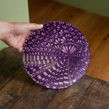 Purple Doodle 10" Plate