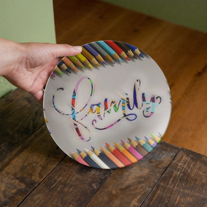 Colorful Family 10" Plate