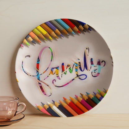 Colorful Family 10" Plate