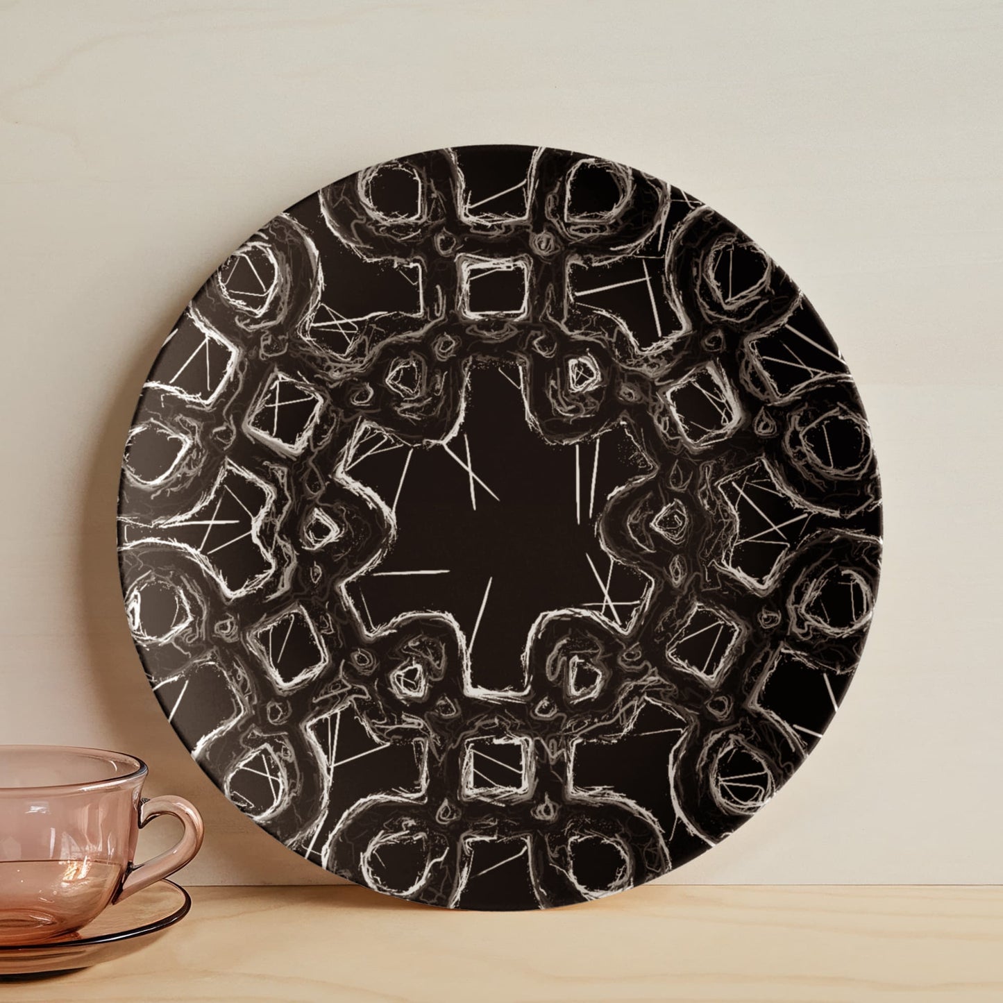 Black & White * 10" Plate
