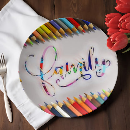 Colorful Family 10" Plate