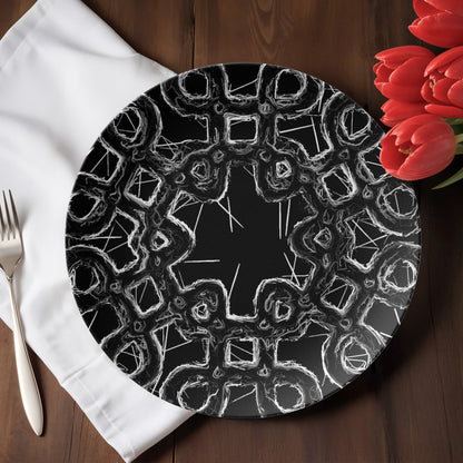 Black & White * 10" Plate