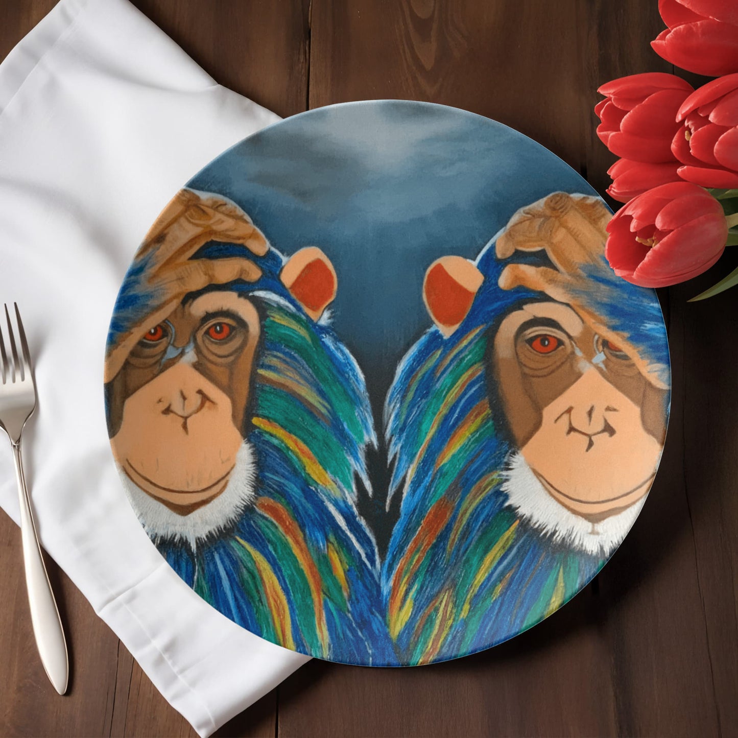 Monkeys In The Rain 10" Plate