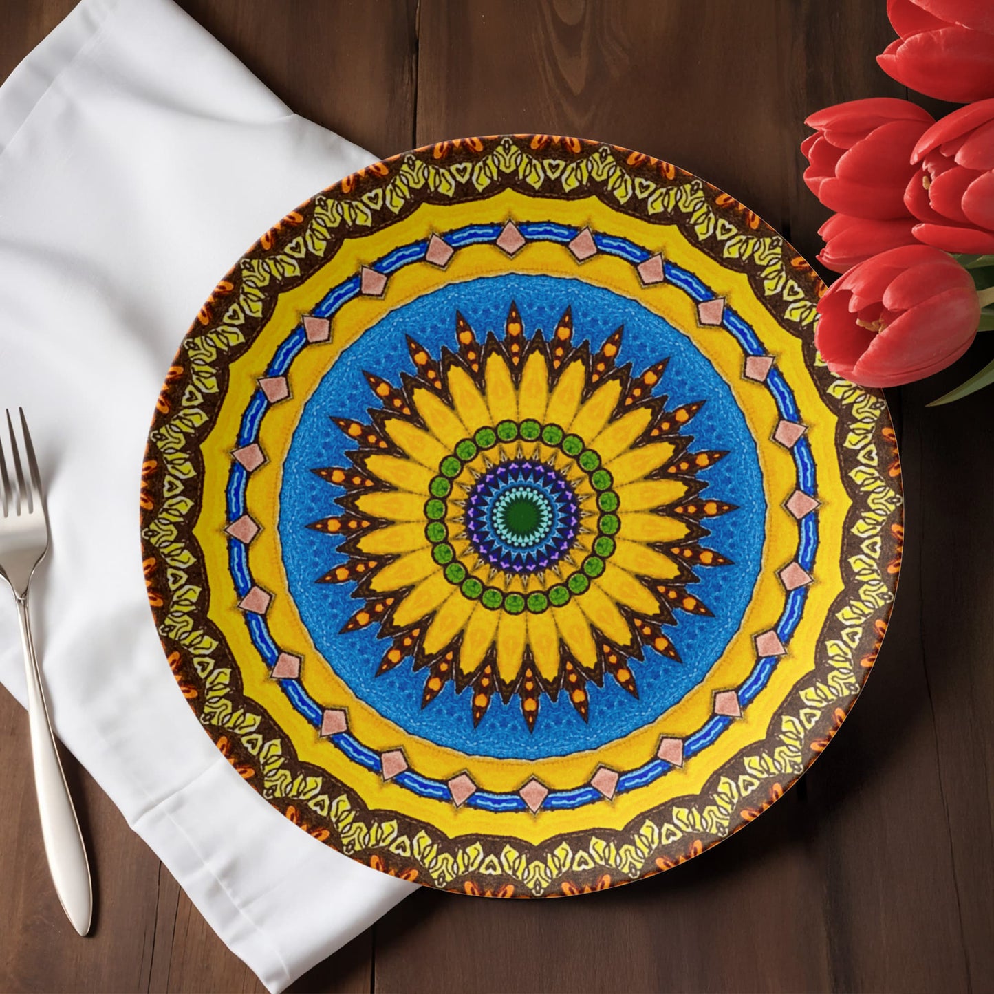Joyful Mandala 10" Plate